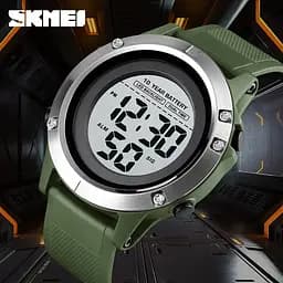 Спортивний наручний годинник Skmei 1518 (Зелений) - мініатюра 6