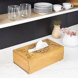 Дерев'яний диспенсер для серветок VANZA FLOWER oak - мініатюра 6