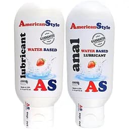 Набор лубрикантов на водной основе American Style: клубника 115 мл + анальный 115 мл (ROZ6501052028)