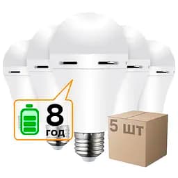 Набор аккумуляторных ламп Евросвет Led CT-4229 АС 9W DC 3W 6400 K 5 шт. (59327)