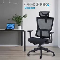 Офісне крісло OfficePro Elegant OC660-B-B-B Black [148662] - мініатюра 7