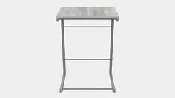 Столик Террі Ferrum-decor 650x440x330 Сірий метал ДСП Бетон 16 мм (FRD-104668) - мініатюра 3