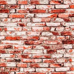 Декоративный 3D панель 700х770х4мм Красно-белый кирпич (341) SW-00000533