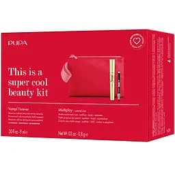 Набір в косметичці Pupa Kit Vamp!: Туш для вій Mascara Vamp forever + Міні олівець для очей (8011607391509) - мініатюра 3