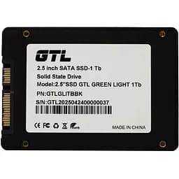Твердотельный накопитель SSD 1Tb GTL зеленый Light SATA3 2.5" 3D TLC 520/500 МБ/с Bulk (GTLGLITBBK)