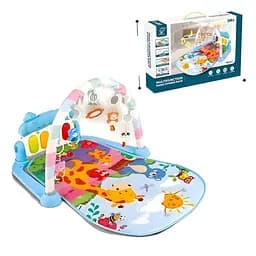Інтерактивний килимок з піаніно, підвісками та підсвічуванням для новонароджених
