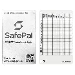 Мнемонічний планшет Lapua Seed phrase keeper for SafePal (LSPKS)