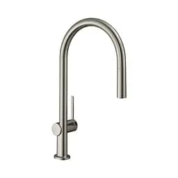 Змішувач Hansgrohe Talis 210 1jet кухонний з витяжним виливом Stainless Steel 72802800, Нержавіюча сталь