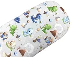Непромокаемая простынь Moontime в коляску "Дино разноцветные"