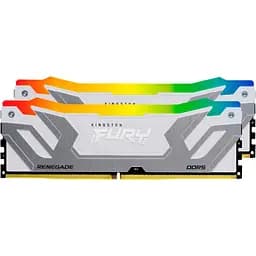 Модуль пам'яті Kingston Fury DDR5 48GB (2x24) 8400MHz Renegade RGB White XMP (KF584CU40RWAK2-48)