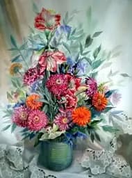 Алмазна мозаїка на підрамнику Букет 40×50 см 71046_BGLE