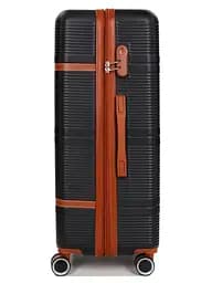 Валіза велика L ABS-пластик Worldline Airtex 629 76×52×30см 110л Чорний - мініатюра 5