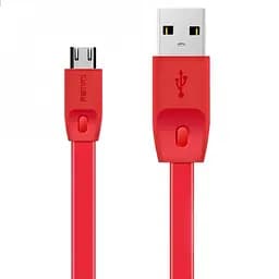 Кабель Micro USB Remax Full Speed RC -001 м красный 1 м