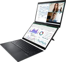Ноутбук ASUS Zenbook DUO UX8406CA-QL214X 14 FHD OLED, Intel Ultra 7 255H, 32GB, F2TB, UMA, Win11P, Сірий (90NB14X1-M00BR0) - мініатюра 3