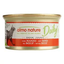 Влажный корм для кошек Almo Nature Daily Menu Cat кусочки в соусе с говядиной 85 г