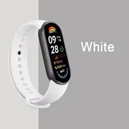 Ремінець для фітнес-браслета Lemfo для Xiaomi Mi Band 8 і 9 білий - мініатюра 2