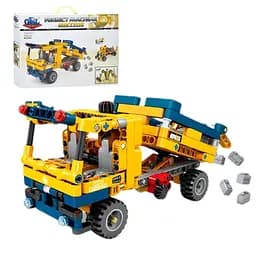 Конструктор для хлопчиків Вантажівка KY1077-78-79-80(1) — будівельна техніка 2 в 1, 207+ деталей