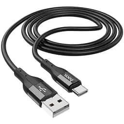 Кабель Hoco X72 Creator silicone charging data cable for Type-C Чорний