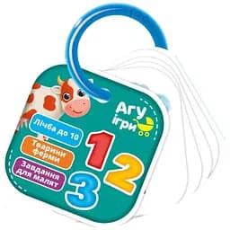 Детские обучающие карточки на кольце Vladi Toys Счет Ферма VT2000-04