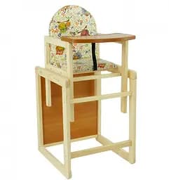 Стільчик для годування із маленькою спинкою Сова, ТМ Мася, 45x43x96 см