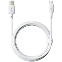 Кабель Baseus Silky Series Cable USB to Type-C 100W 2m P10377703213-01 White - мініатюра 2