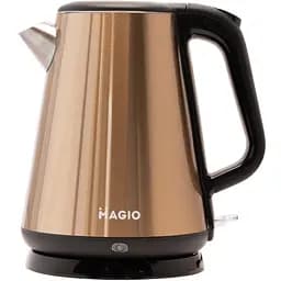 Електрочайник-термос Magio MG-971 тришаровий 1.7 л 1500 Вт диск нержавіючий корпус бежевий (971МG)
