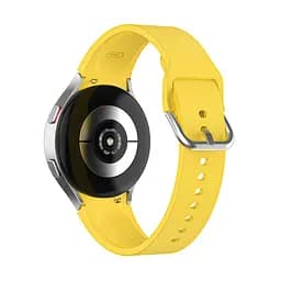 Ремінець для Samsung Galaxy Watch 4 Classic - жовтий ширина кріплення 20мм силікон розмір L Watchbands OneLine (WB00S4GALAXYONELINE4CLASSIC) - мініатюра 2