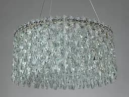 Підвісна кришталева LED люстра Diasha 582/500CH хром 47 см 66 W 3 режими світла - мініатюра 4