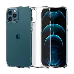 Оригінальний протиударний чохол Spigen Liquid Crystal для Iphone 12/12 Pro Crystal Clear ACS01517 - мініатюра 9