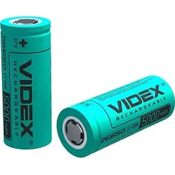 Акумулятор Videx Li-ion 26650 без захисту 5000 mAh bulk 1 шт. (26650/5000/1B) - мініатюра 2