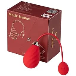 Виброяйцо Magic Motion Sundae 19 см красный