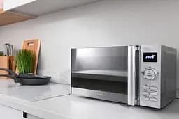 Мікрохвильова піч Ardesto 20л 700Вт дисплей швидкий старт сріблястий