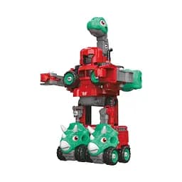 Машинка-конструктор Otamanko Трансформер Динозавр 5 в 1 Червоний/блакитний