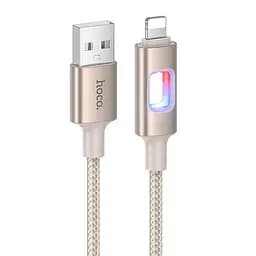 Дата кабель Hoco U144 New USB to Lightning 2.4A (1.2m) Gold