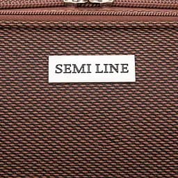 Валіза Semi Line 20 дюймів (S) дюймів (S) 47+5 л коричневий T5960-1 58x37x25.5 см ручна поклажа розширювач - мініатюра 8
