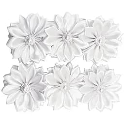 Набір резинок для волосся La-beauty "Гербера" 0108-387, 6 штук, білий