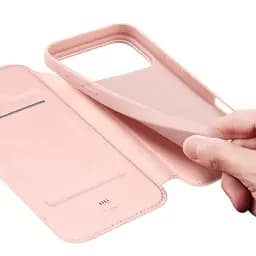 Чохол-книжка Dux Ducis з кишенею для візиток для Apple iPhone 17 Pro (6.3) Rose Gold - мініатюра 4