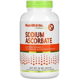 Аскорбат натрію NutriBiotic Sodium Ascorbate 454 г