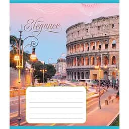 Зошит учнівський "Міста Європи" Leader 024-550207K-3 в клітинку, 24 аркуші