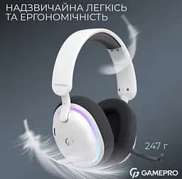 Игровые беспроводные наушники GamePro HSW-250 7.1 Bragi Asgard RGB Tri-Mod White - мініатюра 16
