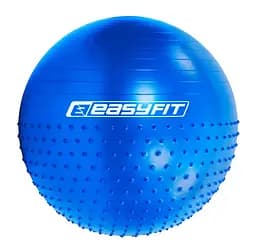 Фитбол 65 см EasyFit Hybrid синий (фитбол полумассажный) (EF-3011-BL)