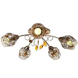 Люстра стельова Brille флористика E14 60W G (LK-159S/5)