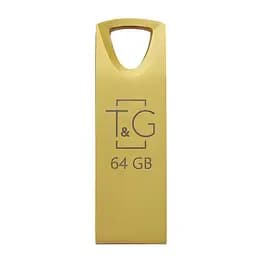 Флеш-накопичувач USB 64GB T&G 117 Metal Series Gold (TG117GD-64G) - мініатюра 2