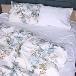 Комплект постільної білизни MirSon Сатин Flower Sketch 220х240 см (2200011123615)