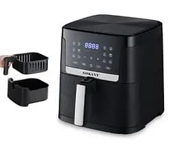 Аерофритюрниця аерогриль безмасляна Sokany SK-10004 8.5 л електрична сенсорна 1800 Вт - мініатюра 3