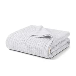 Плед-покривало Cosas Knitted Braid Snow косичка 75х95 см (Blanket_02Snow_KnittedBraid_75x95)