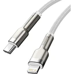 Кабель Baseus Cafule Metal Data Cable USB-C to Lightning PD 20W 1m White (CATLJK-A02) [73264] - мініатюра 2