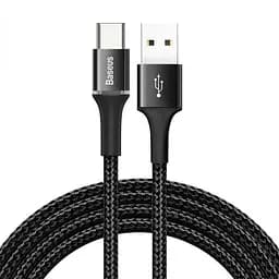 Кабель Baseus Halo Data Cable USB to Type-C 2A 3m CATGH-E01 Black