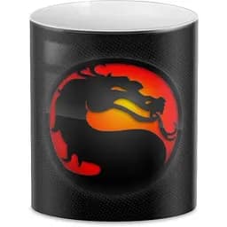 Кухоль GeekLand Mortal Kombat Мортал Комбат чорний фон MK.02.49 330 мл білий