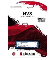 Твердотільний накопичувач SSD Kingston 500Gb, NV3, PCI-E 4.0 x4, M.2 2280, 3D TLC, 5000/3000 МБ/с teh0019777 - мініатюра 3
